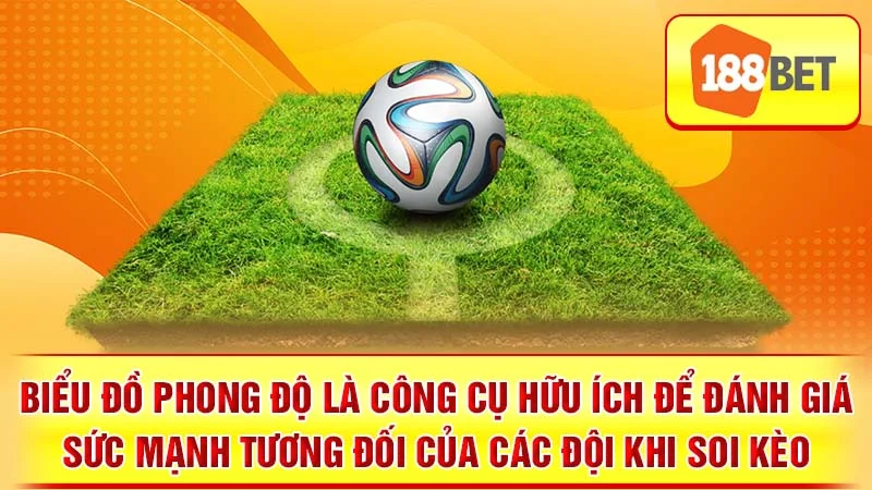 Biểu đồ phong độ là công cụ hữu ích để đánh giá sức mạnh tương đối của các đội khi soi kèo.