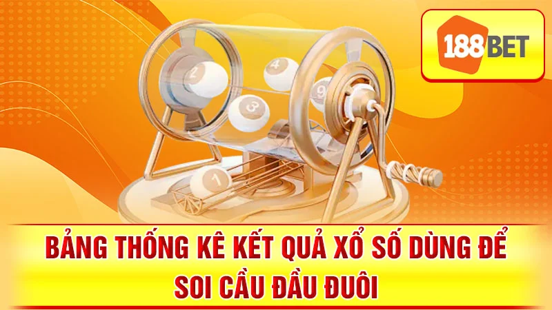 Bảng thống kê kết quả xổ số dùng để soi cầu đầu đuôi.