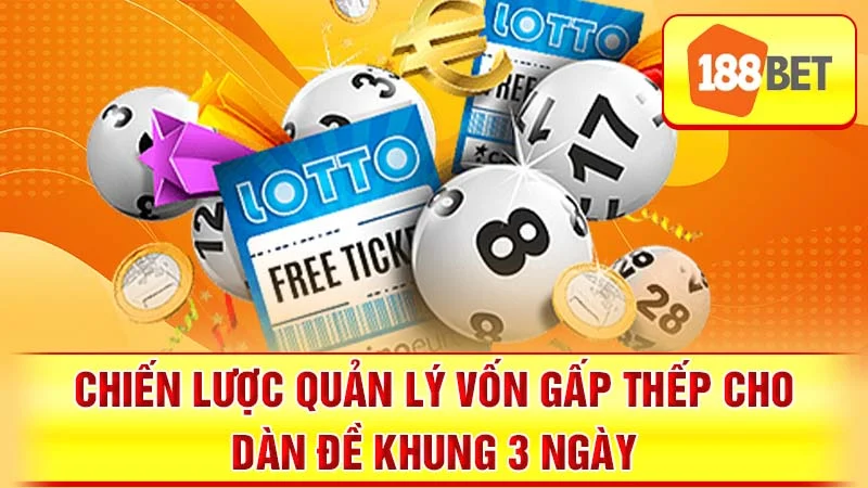 Chiến lược quản lý vốn gấp thếp cho dàn đề khung 3 ngày.